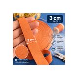 İMREN AKSESUAR Sert Dokuma Turuncu Renk 3 cm Dayanıklı Paça Don ve Bel Lastiği 1 Paket 5 Metre