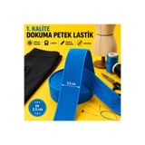 İMREN AKSESUAR Sert Petek Dokuma Renkli 2,5 cm Dayanıklı Paça Don ve Bel Lastiği 1 Paket 3 Metre