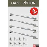 Imt Aksesuar (4 Adet)Dolap Amortisörü Gazlı Piston Kapak Hidroliği 100N - Mobilya Makasları - Tek Ebat