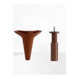 İMT AKSESUAR Aspen 12 cm (12 'lı) Set Ceviz Mobilya Kanepe Koltuk Baza Dolap Tv Ünitesi Yatak Odası Konsol Ayağı Kahverengi