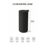 İMT AKSESUAR Kapsül Bohem 15 cm Siyah Mobilya Kanepe Sehpa Tv Ünitesi Koltuk ve Konsol Ayağı Beyaz