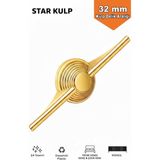 İmt Aksesuar Lüks Star Kulp (32MM) Mobiya,yatak Odası, Tv Ünitesi, Konsol, Çocuk ve Genç Odası, Dolap Kulpu - Altın - 32 MM