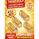 İmt Aksesuar Lüks Trend Mobilya Kulpu Altın 32 mm 4 Adet Dolap Yatak Odası Tv ünitesi Konsol Çocuk ve Genç Odası - ALTIN