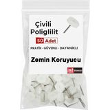 Imt Aksesuar Plastik Çivili Poligilit Masa Sandalye Mobilya Ayakları Için Zemin Koruyucu (50 Adet)