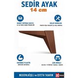 Imt Aksesuar Sedir 14 cm Koltuk Baza Dolap Tv Ünitesi Yatak Odası Konsol Ayağı