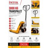 İmtek 3000 kg Manuel Transpalet