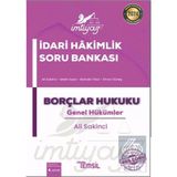 İmtiyaz İdari Hakimlik Soru Bankası Borçlar Hukuku