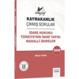 İmtiyaz Yayıncılık Imtiyaz Yayıncılık Kaymakamlık Çıkmış Sorular Idare Hukuku Türkiye'nin Idari Yapısı Mahalli Idareler - 2026