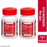 Imuneks Farma 200 Mg Koenzim Q10 (Ubikinon) & Piperin Takviye Edici Gıda 30 Kapsül x 2 Adet - Aromasız