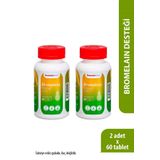 Imuneks Farma Bromelain 220 mg Takviye Edici Gıda 60 Tablet x 2 Adet