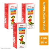 Imuneks Farma Kids Multi Vitamin Ve Mineraller İçeren Sıvı Takviye Edici Gıda 250 ml x 3 Adet