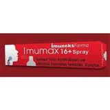 Imuneks İmuneksfarma Imumax 16+ Boğaz Spreyi 30 Ml Virüs Partiküllerini Temizler ve Kurutur