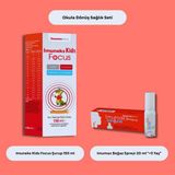 Imuneks Okula Dönüş Çocuk Sağlık Seti - Imuneks Kids Focus 150ml + Imumax Boğaz Spreyi 3+ Yaş 20ml (Avantajlı İkili Paket)