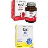 İmunol Imunol 40 Kapsül Ve Ocean Vitamin D3K2 Damla 20Ml