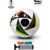 İmvula Futbol Topu Euro2024 Beyaz - Kırmızı Halı Saha ve Beton Zemine Uygun Dayanıklı Pompa Hediyeli
