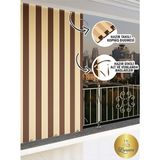 İM&YA Kahve Krem Su Geçirmez Halkalı Bağcıklı Balkon Perdesi Branda - Kahve - Krem - 150 x 260 cm