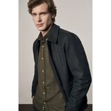 İmza Antrasit Gömlek Yaka Casual Slim Fit Esnek Mont 1007255122 - 52 - Koyu Antrasit