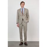 İmza Bej Mono Yaka 6 Drop Comfort Fit Tam Astar Esnek Takım Elbise 1001260167 - Koyu Bej - 48