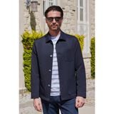 İmza Berberi Yaka Çizgili Desen Gofreli Slim Fit Casual Mont 1007260153 - Lacivert - XL
