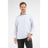 İmza Beyaz - Siyah Çizgili Desen Sert Yaka Uzun Kol Cepli Comfort Fit Pamuklu Gömlek 1004255208