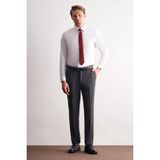 İmza Beyaz Uzun Kol Sert Yaka Düz Pamuklu Slim Fit Gömlek 1004260057 - XL