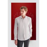 İmza Beyaz Yarım Italyan Yaka Uzun Kol Cepsiz Slim Fit Cls Gömlek 1004255174 - Optik Beyaz - XL