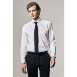 İmza Beyaz Yarım İtalyan Yaka Uzun Kol Easy To Iron Slim Fit Pamuklu Gömlek 1004255301