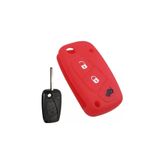imza direksiyon kılıfı Fiat Fiorino Punto Panda Uno Doblo Ducato Silikon Anahtar Koruma Kılıfı Kırmızı Renk