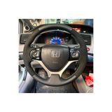 imza direksiyon kılıfı Honda Civic FB7 Araca Özel Direksiyon Kılıfı (ALCANTRA DAMARLI SİYAH İP)