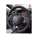 imza direksiyon kılıfı Honda Civic Fc5 Araca Özel Direksiyon Kılıfı (Nokta Alcantra Kırmızı Yüzük)