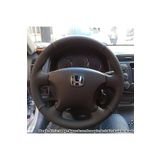 imza direksiyon kılıfı Honda Civic Vtec2 Araca Özel Direksiyon Kılıfı Direksiyon Uyumlu (noktalı Düz Siyah Deri)