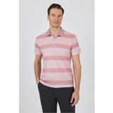 İmza Erkek Kısa Kol Desenli Pike Polo Yaka Slim Fit Tişört 1011250128