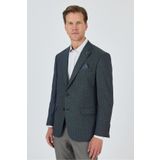 İmza Erkek Lacivert Mono Yaka Bez Ayağı Esnek 4 Drop Comfort Fit Classic Ceket 1002250157