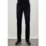 İmza Erkek Siyah Düz Cord Pamuklu 5 Cep Slim Fit Denim Kot Jean Pantolon 1023245350