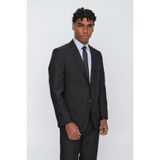 İmza Erkek Siyah Düz Mono Yaka 6 Drop Comfort Fit Takım Elbise 1001250009_001