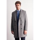 İmza Gri Kılıç Yaka Kruvaze Comfort Fit Esnek Kaban Polyester Erkek 1008255164 Uzun Kol - 48