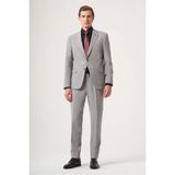 İmza Gri Mono Yaka 6 Drop Slim Fit Tam Astar Esnek Takım Elbise 1001260181 - 56