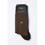 İmza Kahverengi Desenli Bambu Soket Çorap 1060260152 - Standart