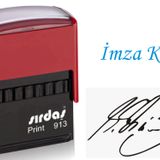 imza kaşesi Sırdaş 913 Kaşe kendinden mürekkepli Baskıya Hazır
