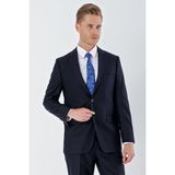 İmza Lacivert Gabardin Mono Yaka 6 Drop Comfort Fit Rahat Kesim Basic Takım Elbise 1001240010 - 54