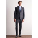 İmza Lacivert Kırlangıç Yaka Çizgili Desen Kruvaze Esnek 6 Drop Slim Fit Classic Takım Elbise 1001255165 - 48
