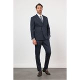 İmza Lacivert Kırlangıç Yaka Kruvaze 6 Drop Slim Fit Tam Astar Esnek Takım Elbise 1001260159