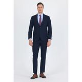 İmza Lacivert Mono Yaka 6 Drop Comfort Fit Tam Astar Esnek Takım Elbise 1001255010 - 54