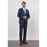 İmza Lacivert Mono Yaka 6 Drop Comfort Fit Tam Astar Esnek Takım Elbise 1001260167 - 48