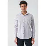 İmza Lacivert Uzun Kollu Oxford Cepsiz Pamuklu Klasik Slim Fit Dar Kesim Gömlek 1004240235