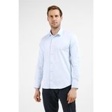 İmza Mavi Sert Yaka Uzun Kol Cepsiz Slim Fit Pamuklu Gömlek 1004255228 - XL