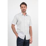 İmza Mor Sert Yaka Kısa Kol Cepli Comfort Fit Pamuklu Gömlek 1004260258 - Lila - 2XL