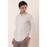 İmza Sarı Uzun Kollu Baskılı Cepsiz Pamuklu Likralı Casual Slim Fit Dar Kesim Gömlek 1004230136 - XL
