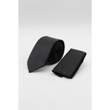 İmza Siyah Düz Saten Kravat 6 cm 1090260200