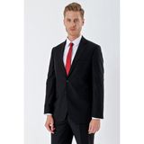 İmza Siyah Gabardin Mono Yaka 6 Drop Comfort Fit Rahat Kesim Basic Takım Elbise 1001240010 - 52